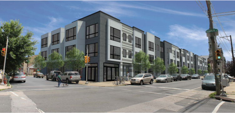 Conceptualized housing along the 600-block of N. 5th Street