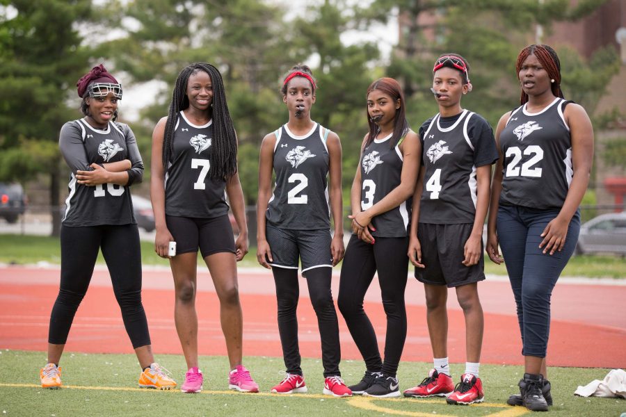 The Strawberry Mansion High School girls lacrosse team. /Patrick Clark